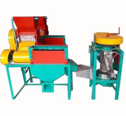 ชุดเครื่องปอกเปลือกกาแฟสดแยกเม็ดเขียวแดงพร้อมเครื่องขัดเมือก